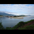 Die Landzunge mit der Unterkunft der letzten Nacht